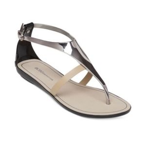 Oh Womens Silver BCBG Sandals                    Sz 7